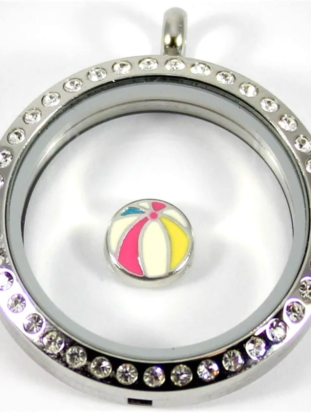 Origami Owl Silver Floating Beach Ball Charm
